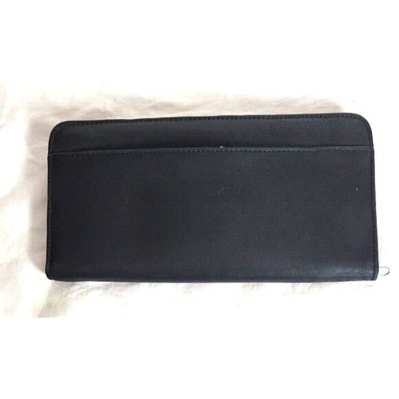 Travel Wallet Cowhide Leather Full Grain Passport boarding pass documents Vintag - Picture 2 of 7